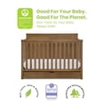 thumbnail image 4 of Simmons Kids Logan 6-in-1 Convertible Crib w/ Drawer, Greenguard Gold Certified, Converts to Toddler Bed, Daybed, Sofa & Full-Size Bed w/ & w/o Headboard, Fits Standard Crib Mattress, Chestnut, 4 of 14