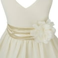thumbnail image 7 of Rswnyirn Kids Flower Girls Pageant Bridesmaid Wedding Birthday Party Ball Gown Cream 14, 7 of 7