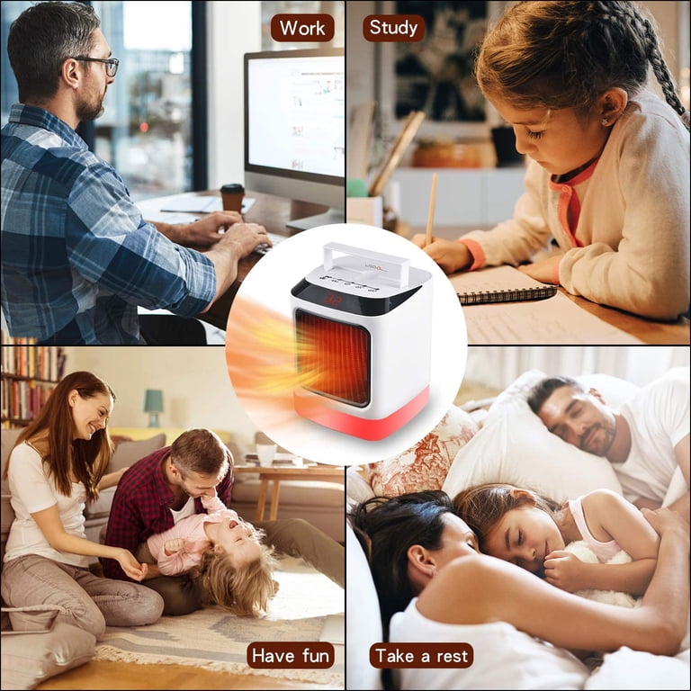 Small Heater Version Electric Fan Heater Warming Large Air Volume Energy  Saving with Timer Function LED Switching Quiet Heating Equipment -  Walmart.com
