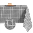 thumbnail image 1 of LAICAIW 100% Waterproof PVC Table Cloth, Oil-Proof, Spill-Proof, 54 x 54 Inch Rectangle, PVC, Table Cover, 1 of 6