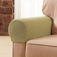 thumbnail image 3 of Luxtrada 2 Piece Furniture Armrest Covers Slipcovers Sofa Chair Arm Protectors (Yellow), 3 of 8