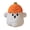 A, variant on Tuscom Cute Halloween Pumpkin Ghost Plush Toy Soft Stuffed Ghost Doll with Orange Pumpkin Hat for Bedroom Shelf Decor