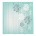 thumbnail image 2 of Ambesonne Art Shower Curtain, Cherry Blossom Fantasy Garden, 69"Wx84"L, Pale Turquoise, 2 of 4