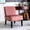 Rose, variant on Grey Mid Century Modern Accent Chairs | Luxurious Seating, Multiple Color Options | Living Room Ambiance