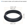 thumbnail image 2 of Uxcell T Type Rubber Grommet Mount Dia 93.6mm ID 82mm Seal Protection Flexible Hole Plugs Cable Pipe Black, 2 of 5
