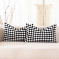 thumbnail image 1 of Juego de fundas de almohada decorativas CARRIE HOME, 30 x 51 cm, color negro y blanco, 1 of 7