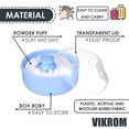 thumbnail image 3 of Baby Powder Container with Puff - 2Pcs Body Powder Puff with Handle Bath Powder Puff and Container Baby Puffs with Container Travel Kit, 3 of 5