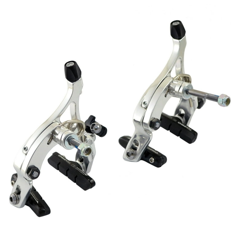 ブレーキ TEKTRO R539 Caliper Brake Set 47-59mm With QR Nutted Mount, Black, ST1490-B TEKTRO R539 Caliper Brake Set 47-59mm W/ QR Nutted Mount , Silver