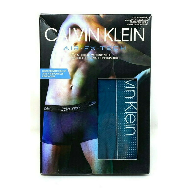 Calvin Klein 1 Pack Men's Low Trunk Blue Mesh Air Fx Tech Moisture Wicking  