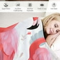 thumbnail image 3 of HENGT RHF Flamingo Gifts for Women Fuzzy Blanket, Plush Blanket,Fluffy Blanket,Bed Throw Blanket Gifts for Girls Cozy Gifts for Men, Kids Blanket,Bedroom Decor (Throw),Pink, 3 of 6