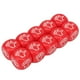 thumbnail image 2 of Juego de dados de 6 caras de plástico educativo de colores brillantes para fiesta rojo 10 Uds juego de adivinanzas con dedos, 2 of 12