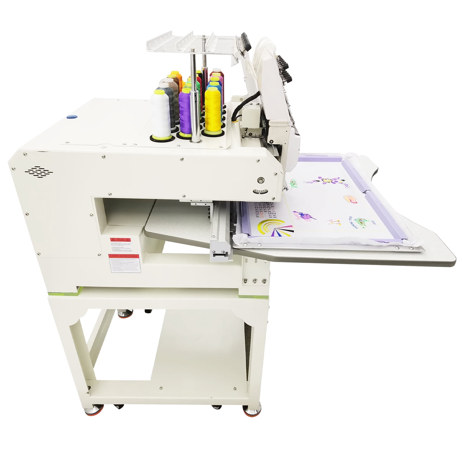 Single Head 15 Needle Commercial Automatic Embroidery Machine