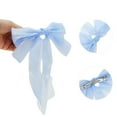 thumbnail image 2 of Unique Bargains 1 Pc Fashion Ribbon Bow Hair Clips Hairdo Clip Blue, 2 of 5