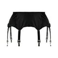thumbnail image 2 of FNNMNNR Women Garter Belt 6 Straps Metal Clip Suspender for High Stocking, 2 of 5