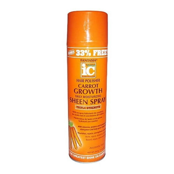 Fantasia IC Hair Polisher Carrot Growth Sheen Spray 14 Oz