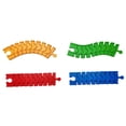 thumbnail image 1 of Accesorio de vía de tren curva y recta para resolver problemas de escena , accesorio de ferrocarril desmontado para niños en edad preescolar. 4 piezas de vías de tren, 1 of 7