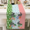thumbnail image 1 of DFC Chemin de Table Œuf de Pâques Lapin Décoration de Table de Cuisine Nappe Nappe de Table Basse Nappe de Table de Fête Banquet Salon (9, 1 of 7