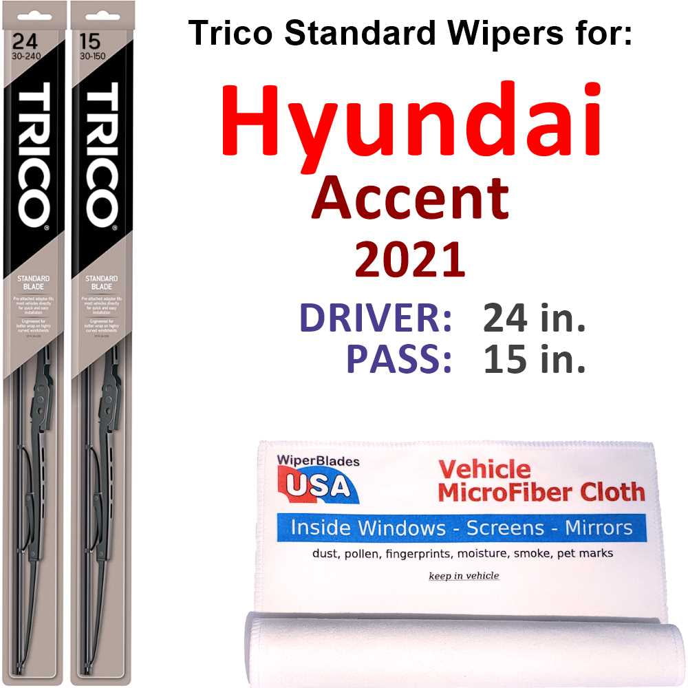 2021 Hyundai Accent Wiper Blades (Set of 2)
