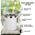 thumbnail image 4 of Volhoply Tasse à Café en Acier Inoxydable Isolée 14oz avec Couvercle en Vrac, Lot de 4, Tasse à Café de Voyage à Double Paroi sous Vide avec Poignée, Gobelets Réutilisables, Tasses de Camping Gardent au Chaud, Cadeaux de Noël (Assortis, 4), 4 of 6