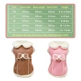 thumbnail image 2 of Winter Dog Vest, Warm Sherpa-Lined Coat with Bow & D-Ring for Small Dogs, 2 of 5