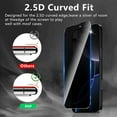 thumbnail image 2 of 3 Pack Privacy Screen Protector Compatible with iPhone 17,Full Coverage 9H Tempered Glass Film,Anti-Fingerprint,Bubble Free,Easy to Install, 2 of 7