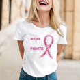 thumbnail image 1 of TINZ T-Shirt Imprimé Cancer pour Femmes, Manches Courtes, Manches Longues, Col Rond, 1 of 3