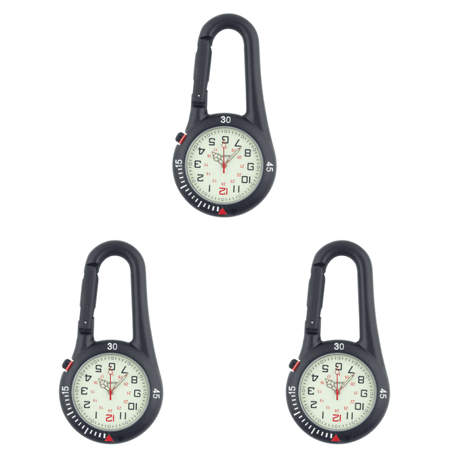 Esfera Luminosa Con Mosquetón Y Clip Reloj Escalada ()