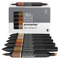 thumbnail image 1 of Winsor & Newton ProMarker Set, 6 unidades, juego de tonos de piel 2, 1 of 11