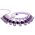 thumbnail image 1 of Soidarity Tendedero de ropa a prueba de viento para interiores y exteriores, tendedero elástico para ropa con clavijas, herramienta para colgar, carpas Violeta Soidarity OD023674-02, 1 of 6