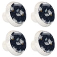 thumbnail image 1 of 4 Pcs Wolf Knobs for Kitchen Cabinet Cupboard Dresser Bookcase Drawer Pulls Handles Round Home Decor, 1 of 5