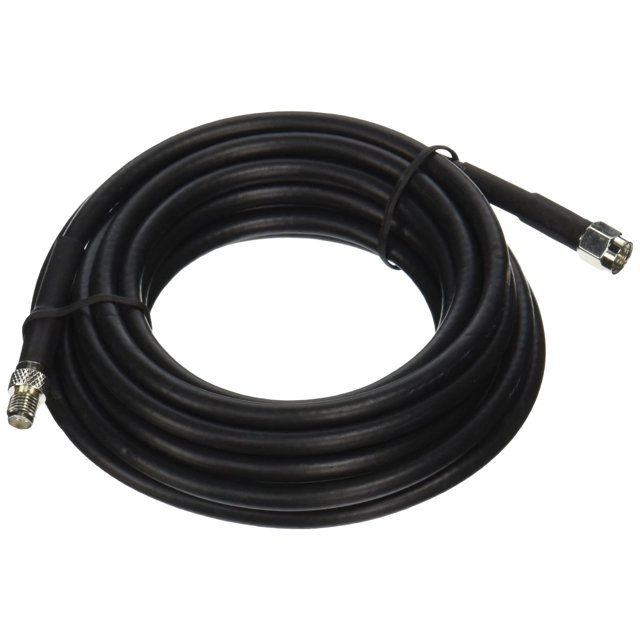Cable coaxial Wilson Electronics RG58 de baja pérdida de 10 pies, negro