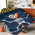 thumbnail image 5 of Flannel Blanket Print Halloween Shawl Blanket All Seasons Blanket Air Conditioning Blanket, 5 of 5