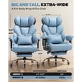 thumbnail image 2 of CloudRest Pro 400lbs Executive heavy duty office chair, High Back Ergonomic Computer Desk Chair with Lumbar Back Support,Blue, 2 of 9