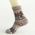 thumbnail image 4 of Womens Socks 5 Pack Sock Vintage Winter Soft Warm Cold Knit Wool Sock, 4 of 8