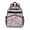 Pink Cow Cherry, variant on White Bigfoot and Footprint Pattern Backpack for School,Cute School Bag,Schoolbag with Adjustable Shoulder Straps & Padded Back,15.25"x11.5"x5.25"