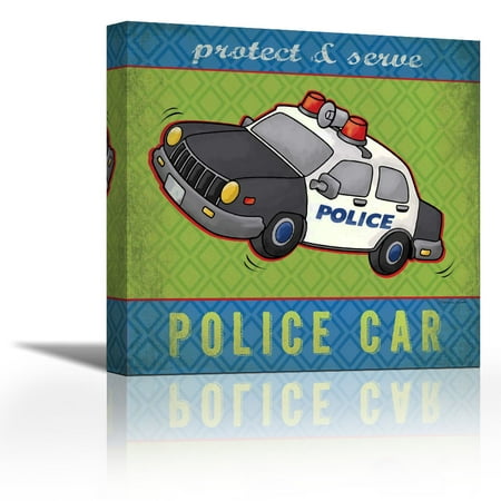 Police Contemporary Fine Art Giclee On Canvas Gallery Wrap