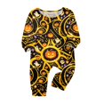 thumbnail image 2 of Matching Halloween Pajamas Set for Whole Family, Breathable Long Sleeve Halloween Family Pajamas with Pumpkin Skull Print, Fun Family Halloween Pajama Set Party, 2 of 4
