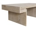 thumbnail image 6 of Rustic Industrial Coffee Table with Double-Tier Storage Shelf - Antique Natural, 6 of 10
