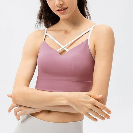 

XIAOFFENN Women s Sports Yoga Bra Beautiful Back Sports Underwear Wearing Fitness Yoga Clothes