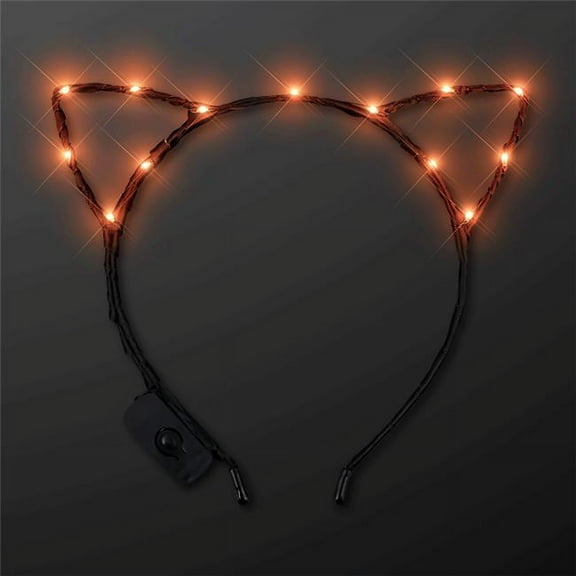Blinkee LED Kitty Cat Ear Headband, Orange