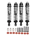 thumbnail image 2 of RC Car Damper, Rust Proof RC Front Rear Shock Absorbers  Aluminum Alloy Plastic  for 1/10 RC Car Black, 2 of 8
