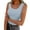 🔥 Light Blue, variant on Sentmoon Women's Tops Slim Fit Sleeveless Women's Blouse Solid Color Crew Neck Women's Summer Clothes Breathable Stylish for Travel and Vacation XXL