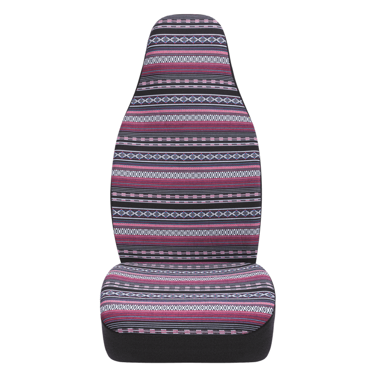 Auto Drive 2PC High Back Seat Covers Modern Aztec Pink Universal Fit for Car Truck Van SUV Walmart