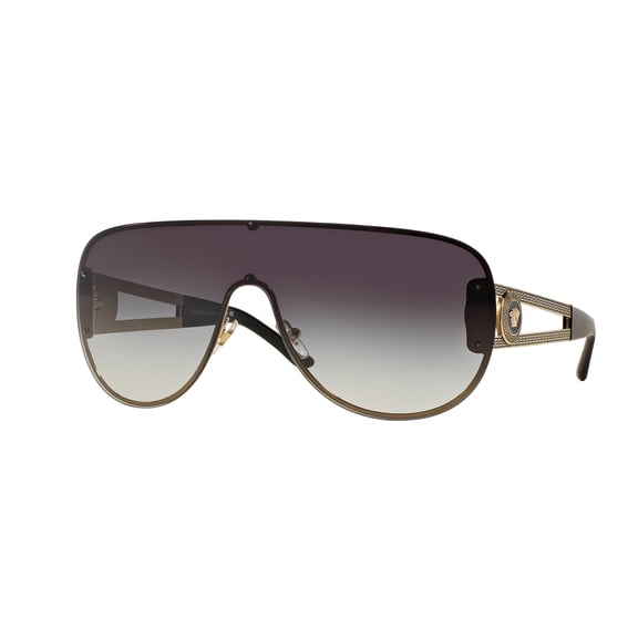 Versace Women's Gradient VE2166-12528G-41 Black Wrap Sunglasses