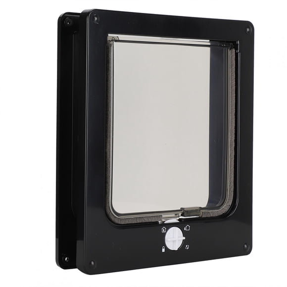 Puerta para mascotas con cerradura con puerta para mascotas de cuatro vías cuatro modos Posiciones de bloqueo de la puerta de control inteligente Imanes integrados para gato y ANGGREK Otros