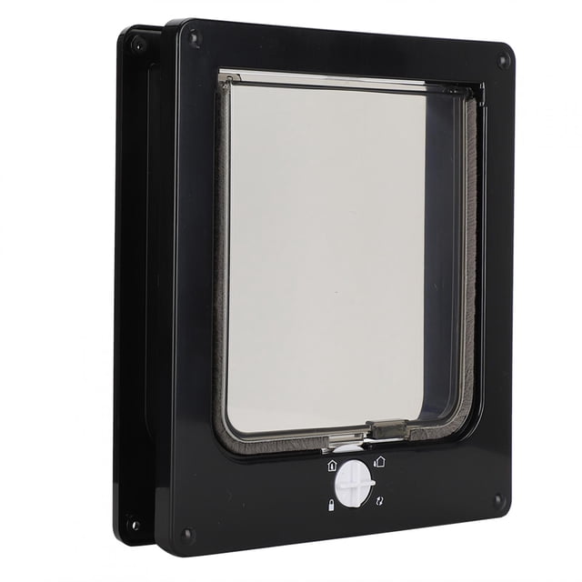 Puerta De Control Inteligente Con Imanes Incorporados Con Puerta Para Mascotas De Cuatro , Puerta Para Mascotas Con Cerradura, Para Gato