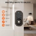 thumbnail image 2 of Cerradura de puerta de entrada sin llave con cámara Cerradura de puerta inteligente con huella digital con control remoto de aplicación, cerrojo de código de teclado electrónico conectado Wi-Fi Desblo, 2 of 5