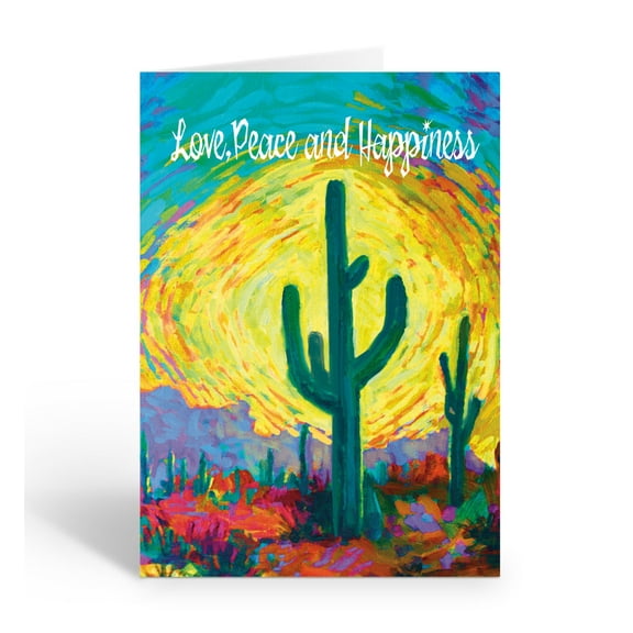 Saguaro Sunset Holiday Card - 18 Cards and 19 Envelopes - 40088