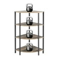thumbnail image 7 of PONPRNGY 4-Tier Corner Bookshelf Stand, Modern Industrial Ladder Shelf, Storage Organizer Bookcase, Display Rack Shelves for Small Spaces, Living Room, Kitchen, office, Corner Plant Stand, 7 of 7