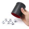 thumbnail image 2 of Taza de dados TUZAMA profesional con forro de fieltro con 6 dados para Yahtzee, 2 of 6